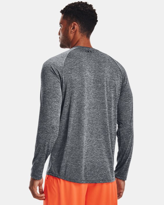 Men's UA Tech™ Long Sleeve in Gray image number 1